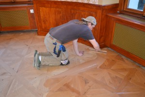 renovace zámeckých mozaikových podlah - Bona Tvrdý voskový olej (10)