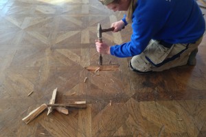 renovace zámeckých mozaikových podlah - Bona Tvrdý voskový olej (25)